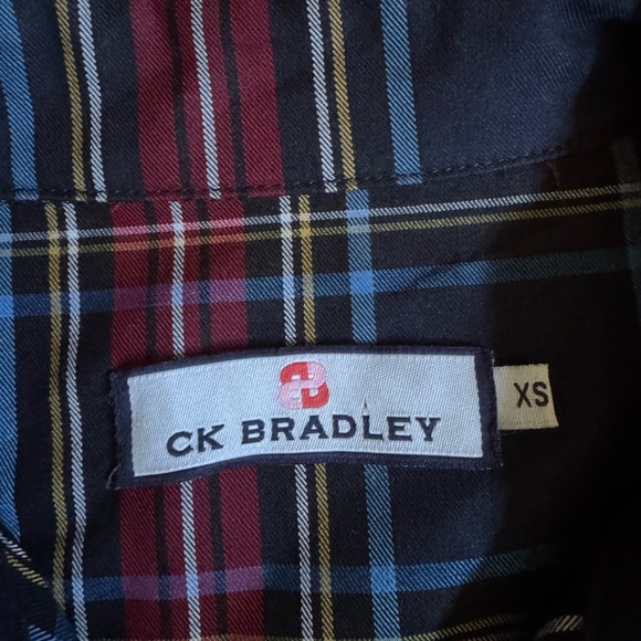 CK Bradley Devon Ruffle Plaid Blouse Size XS - Picture 3 of 5